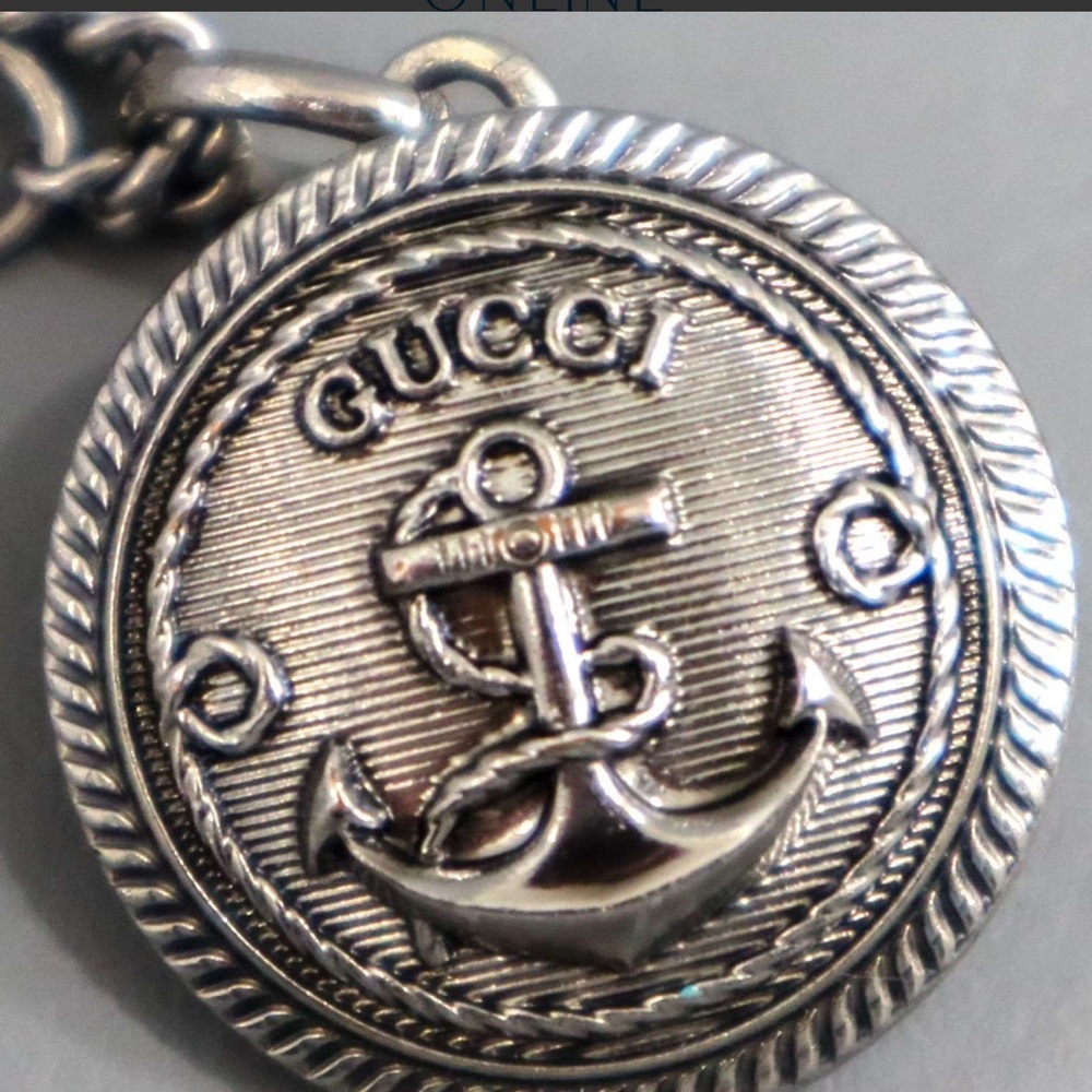 Gucci Silver Nautical Coin Pendant Necklace - Picture 3 of 8